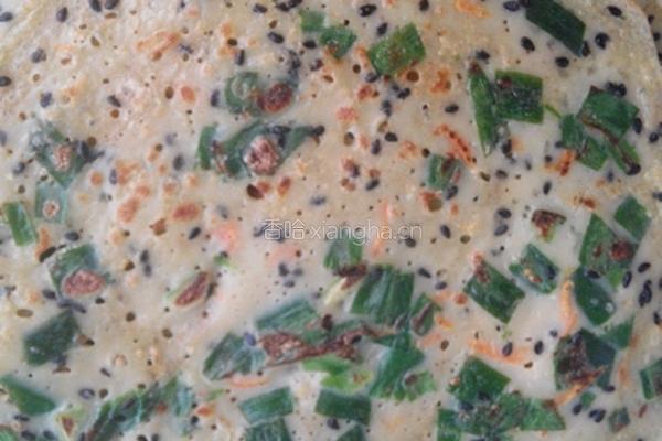 韮菜鸡蛋煎饼的做法图解4