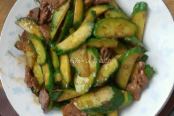 肉片炒黄瓜的做法图解7