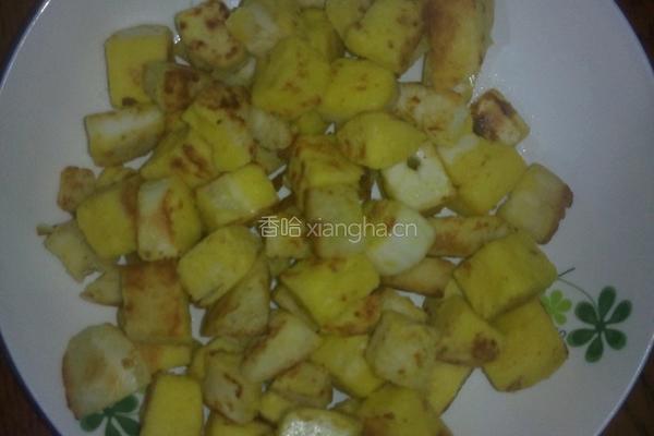 青椒炒馒头的做法图解3