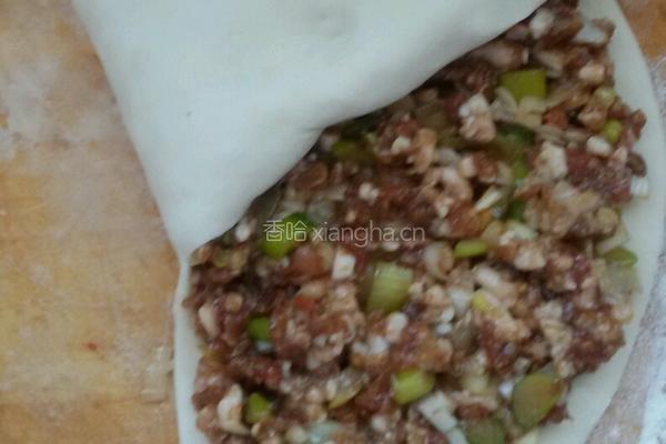 老北京千层牛肉饼。的做法图解6