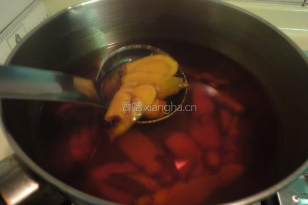 养身=姜黄黑糖汁的做法图解2