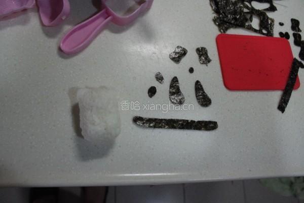 一口可爱圆仔饭团的做法图解7
