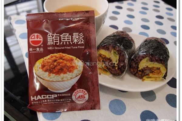 海苔紫米饭团的做法图解1