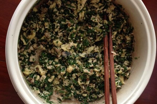 野荠菜塌包的做法图解1