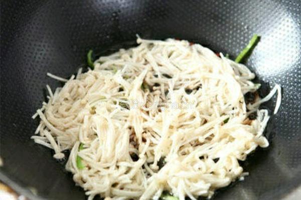 金针炒肥牛的做法图解5