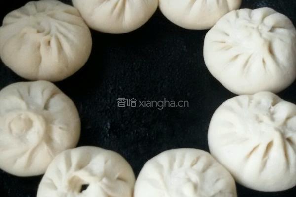 雪里蕻馅生煎包。的做法图解9