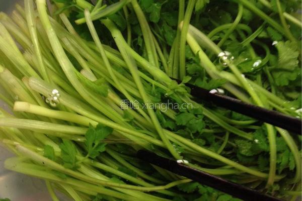 香菜花生米的做法图解7