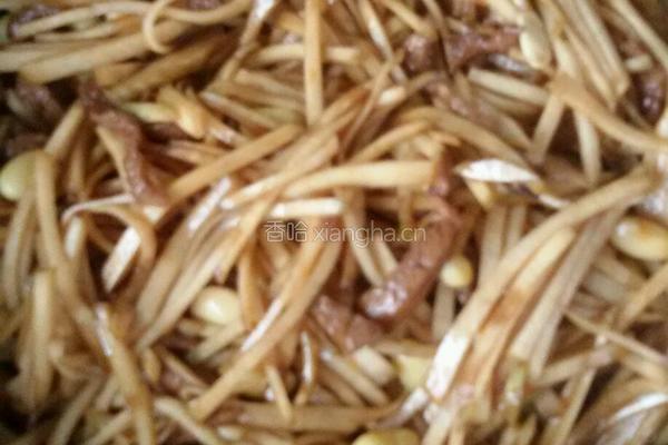肉丝炒芥菜疙瘩。的做法图解7
