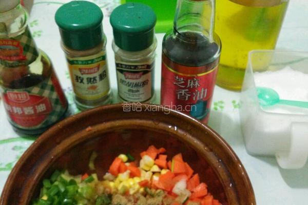 玉米胡萝卜鸡蛋饼的做法图解3