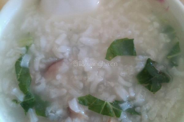 花菇小白菜猪骨粥的做法图解5