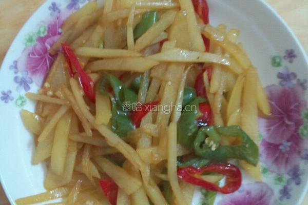 辣椒炒土豆丝的做法图解3