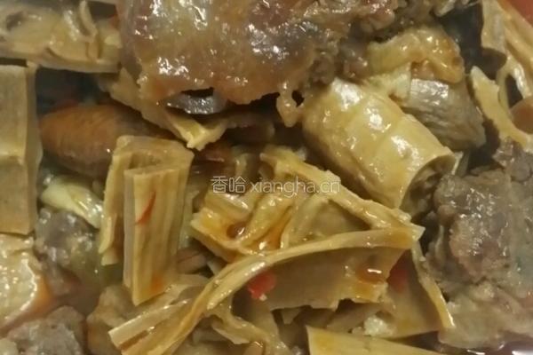 笋干红烧牛肉的做法图解17
