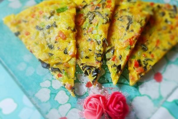 木耳火腿饼的做法图解6