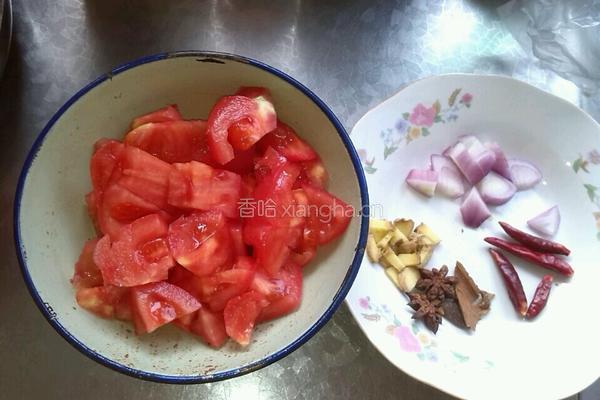 番茄炖排骨的做法图解4