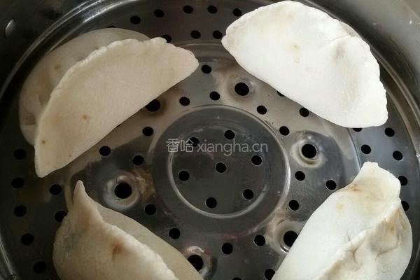 老面肥艽菜蒸饺的做法图解5
