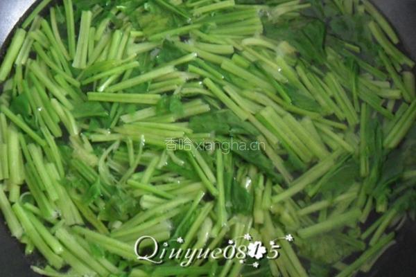 蒜香菠菜塔的做法图解3