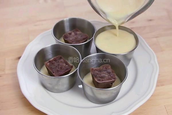紅豆軟心布丁的做法图解6