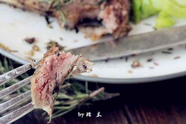 迷迭香烤小羊排的做法图解7