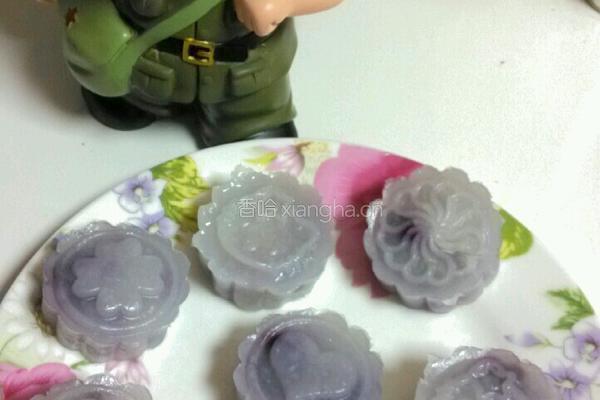 水晶紫薯饼的做法图解11