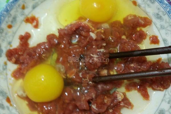 瘦肉蒸鸡蛋的做法图解3