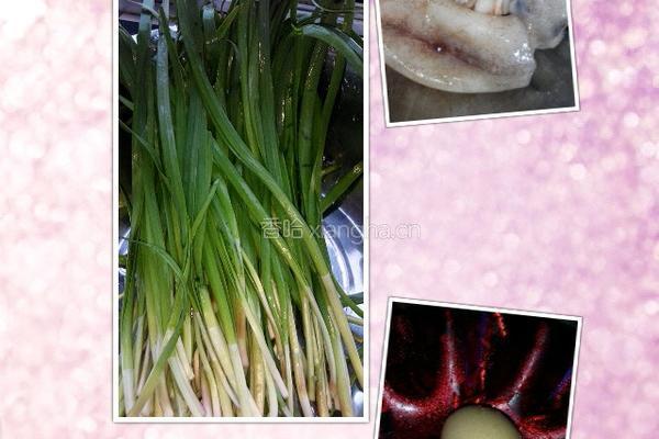 韭菜鱿鱼馅饼的做法图解1