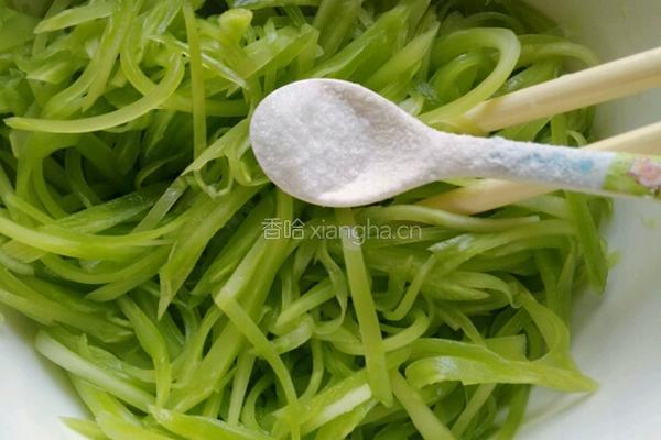 凉拌莴苣的做法图解4