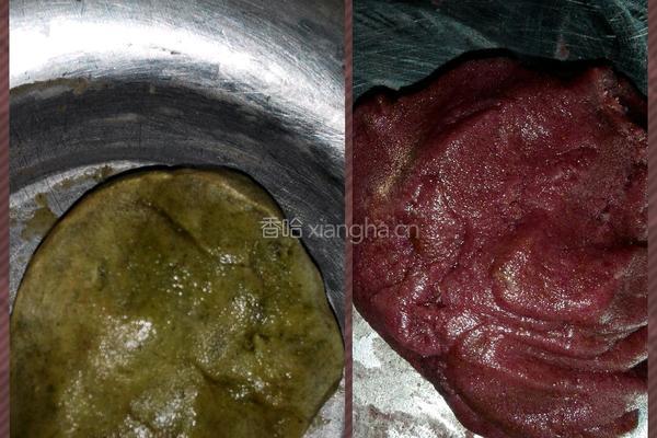 绿茶酥&玫瑰酥的做法图解2