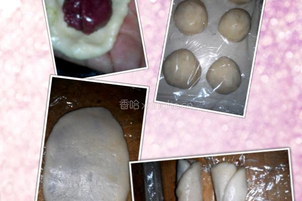 绿茶酥&玫瑰酥的做法图解4