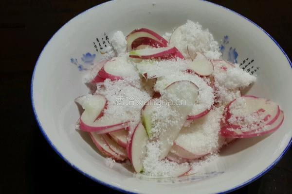 糖拌水萝卜的做法图解5