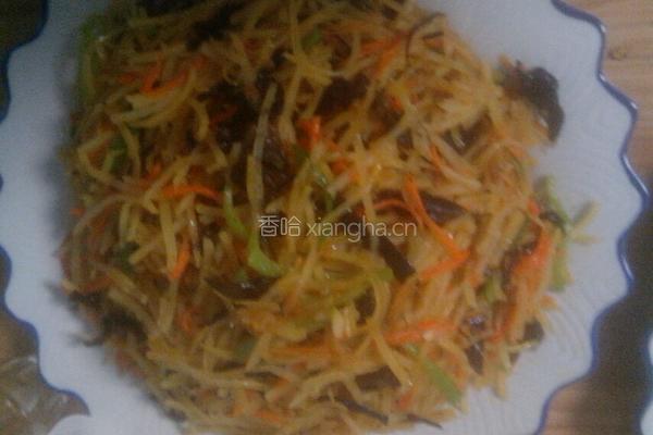 焦香酸辣土豆丝的做法图解7