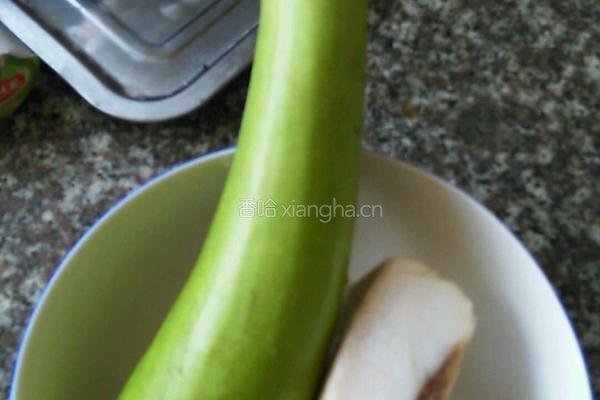 瓠子烧腊肉的做法图解1