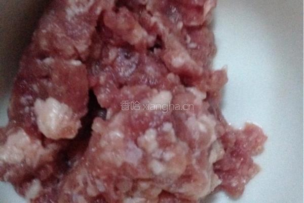 青菜肉末炒年糕的做法图解3
