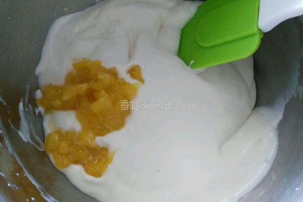 菠萝半熟芝士蛋糕的做法图解3
