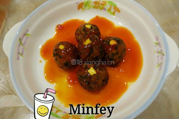 红萝卜木耳酸甜猪肉丸子的做法图解12