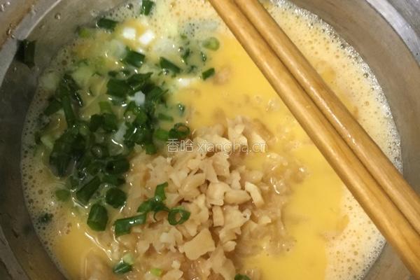 菜脯煎蛋角的做法图解3