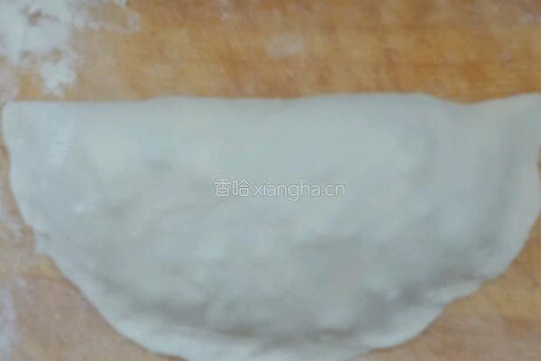 香菇，韭菜烙荷叶饼。的做法图解8