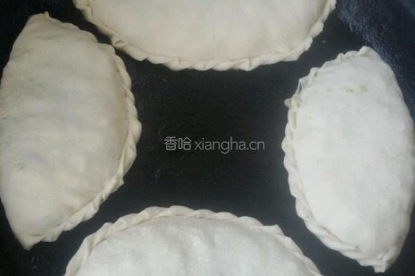 香菇，韭菜烙荷叶饼。的做法图解10