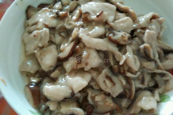 香菇炒肉的做法图解4