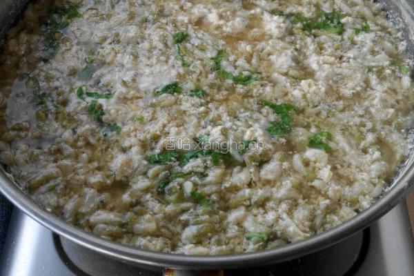豆面菜粥的做法图解5
