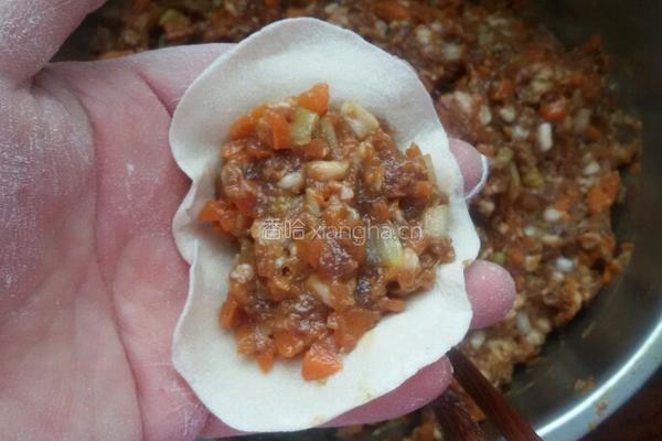 羊肉胡萝卜饺子。的做法图解8