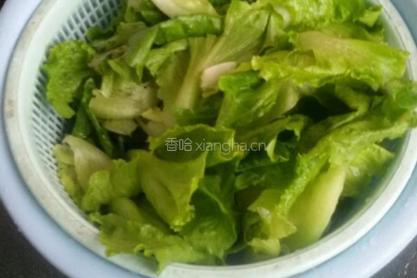 水煮生菜的做法图解2