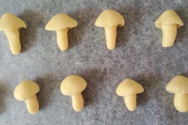 蘑菇小饼干的做法图解5