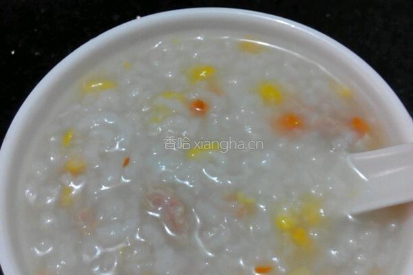 玉米胡萝卜粥