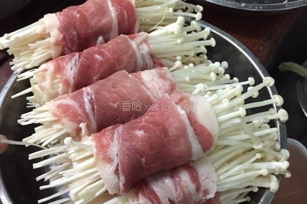 沙茶肥牛卷金针菇的做法图解4