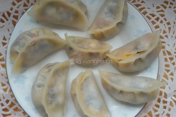西红柿水晶蒸饺。