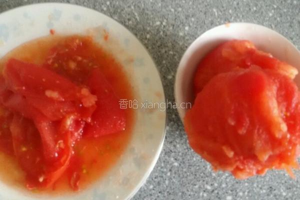 西红柿水晶蒸饺。的做法图解2