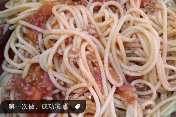 番茄肉醬意粉的做法图解6