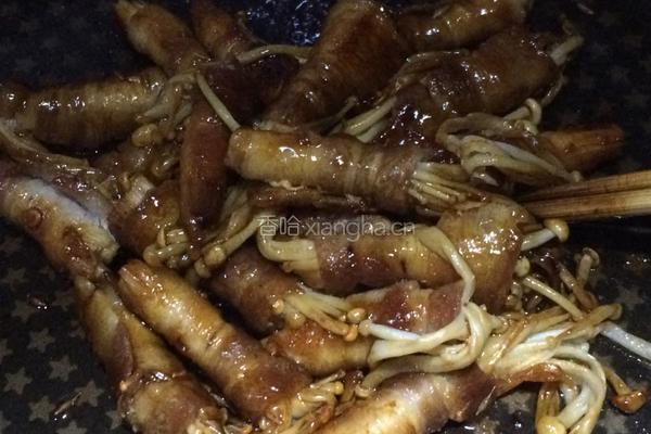 五花肉卷金针菇的做法图解10