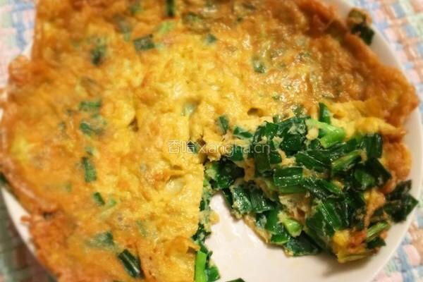 韭菜鸡蛋饼的做法图解8