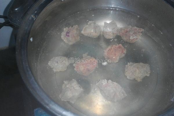 小白菜牛肉丸子汤的做法图解5